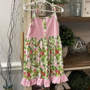Boutique Sz Xl (6/6x) Flamingo Dress